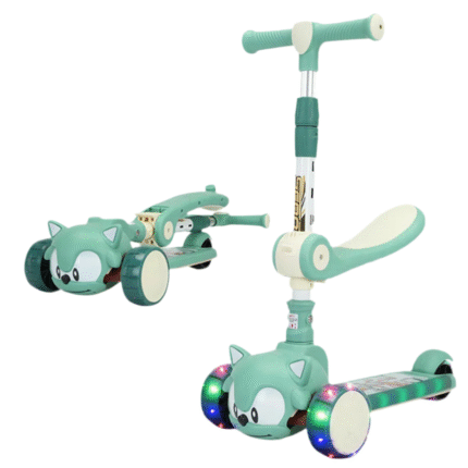 Scooter Trois Roues avec Éclairage et Musique