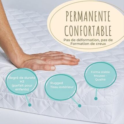 Matelas en Mousse pour Bébé (60x120 cm)