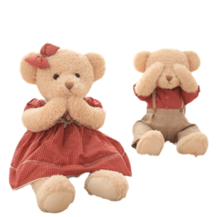 Couple d’ours en Peluche Marron (60 cm)