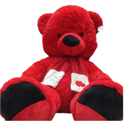 Nounours Géant Rouge (160 cm)