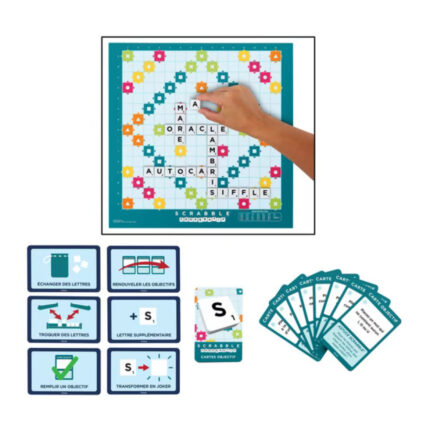 Scrabble 2 en 1 avec Plateau Réversible - Mattel Games