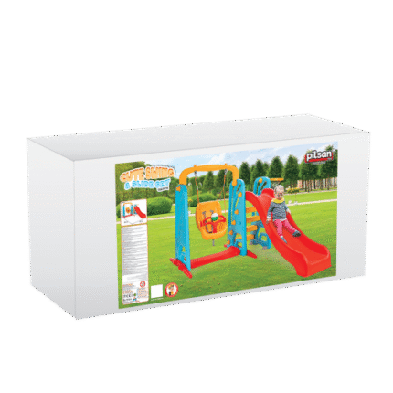 Air de Jeu : Toboggan, Balançoire et Panier de Basket - Pilsan