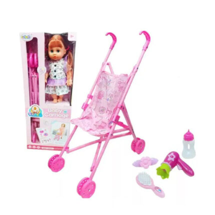 Poupée Avec Poussette
