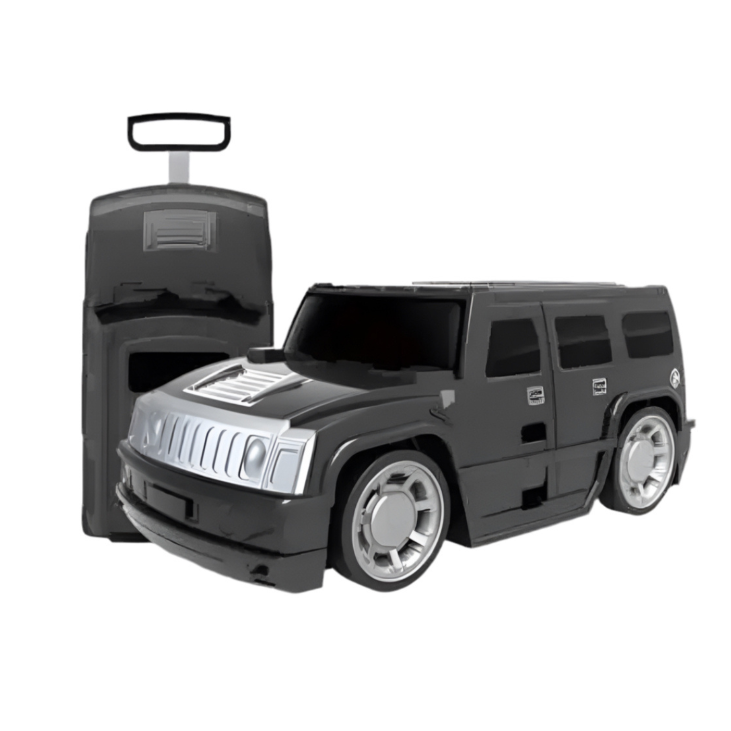 Valise pour Garçon 2 en 1 : Valise et Voiture Télécommandée