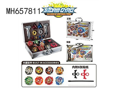 Valise de 8 Nouvelles Toupies avec 2 Lanceurs Beyblade Burst Turbo