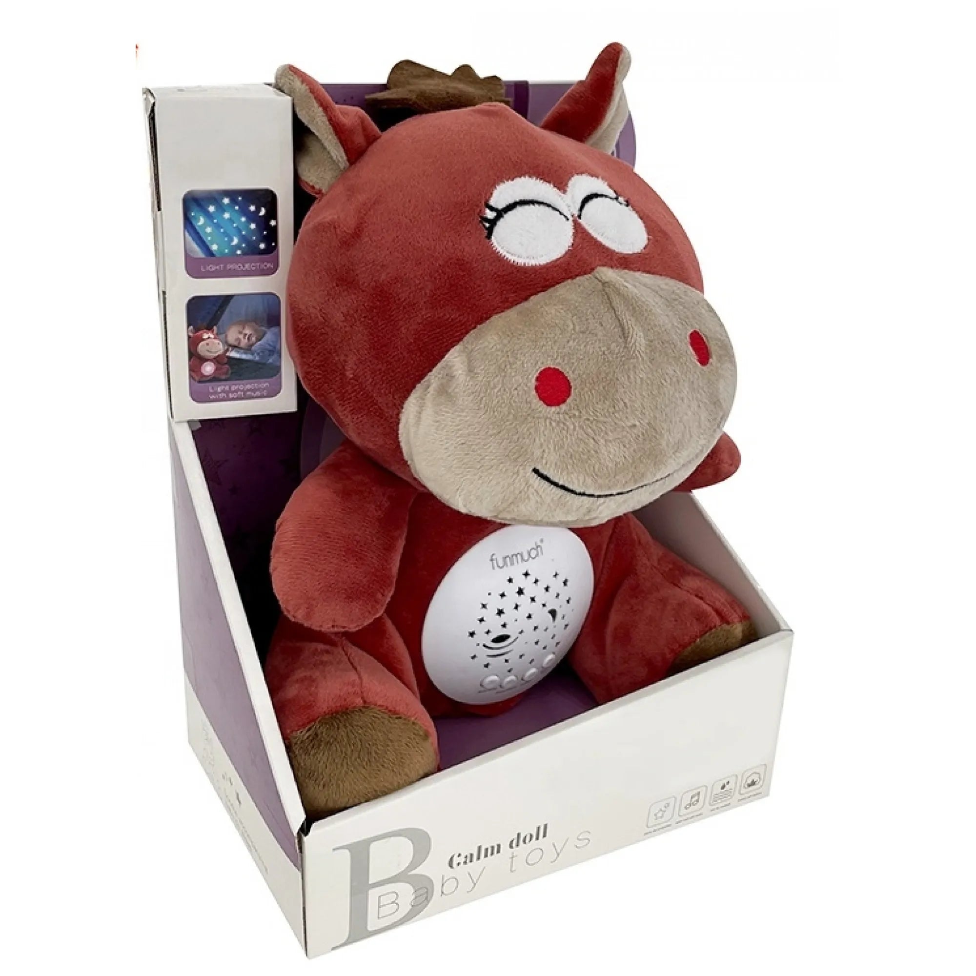 Peluche Musicale Douce avec Projecteur – Funmuch