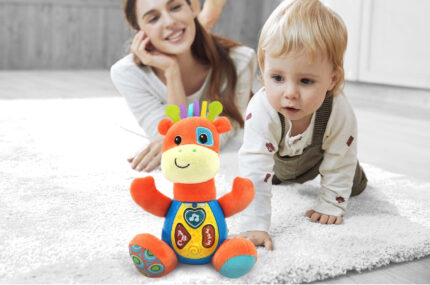 Peluche Girafe Parlante avec Sons et Lumières - Winfun