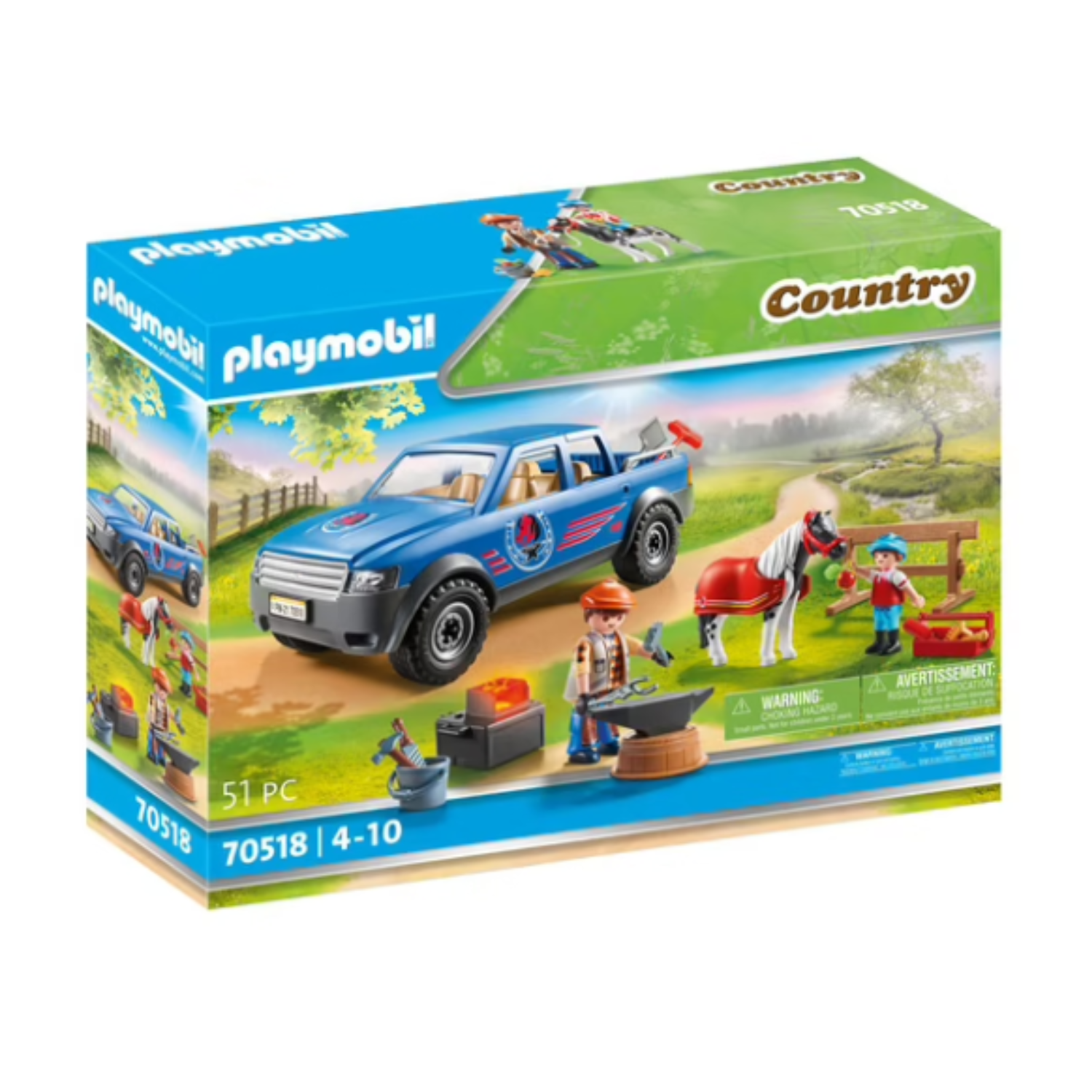 Maréchal Ferrant et Véhicule – Playmobil Country