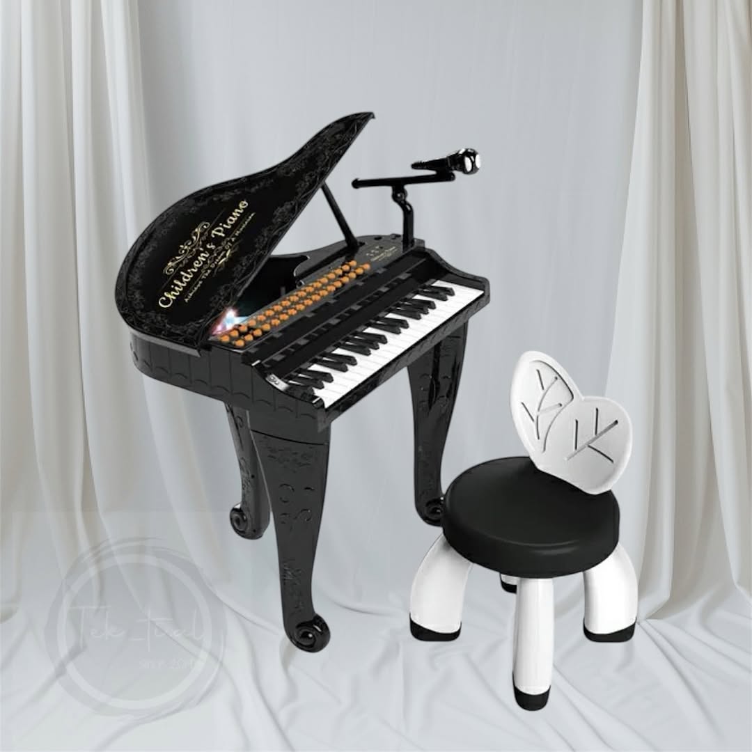 Piano pour Enfants avec Chaise – Noir ou Blanc