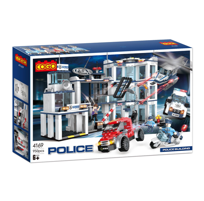 City Police Building Set (950 pièces) - Cogo