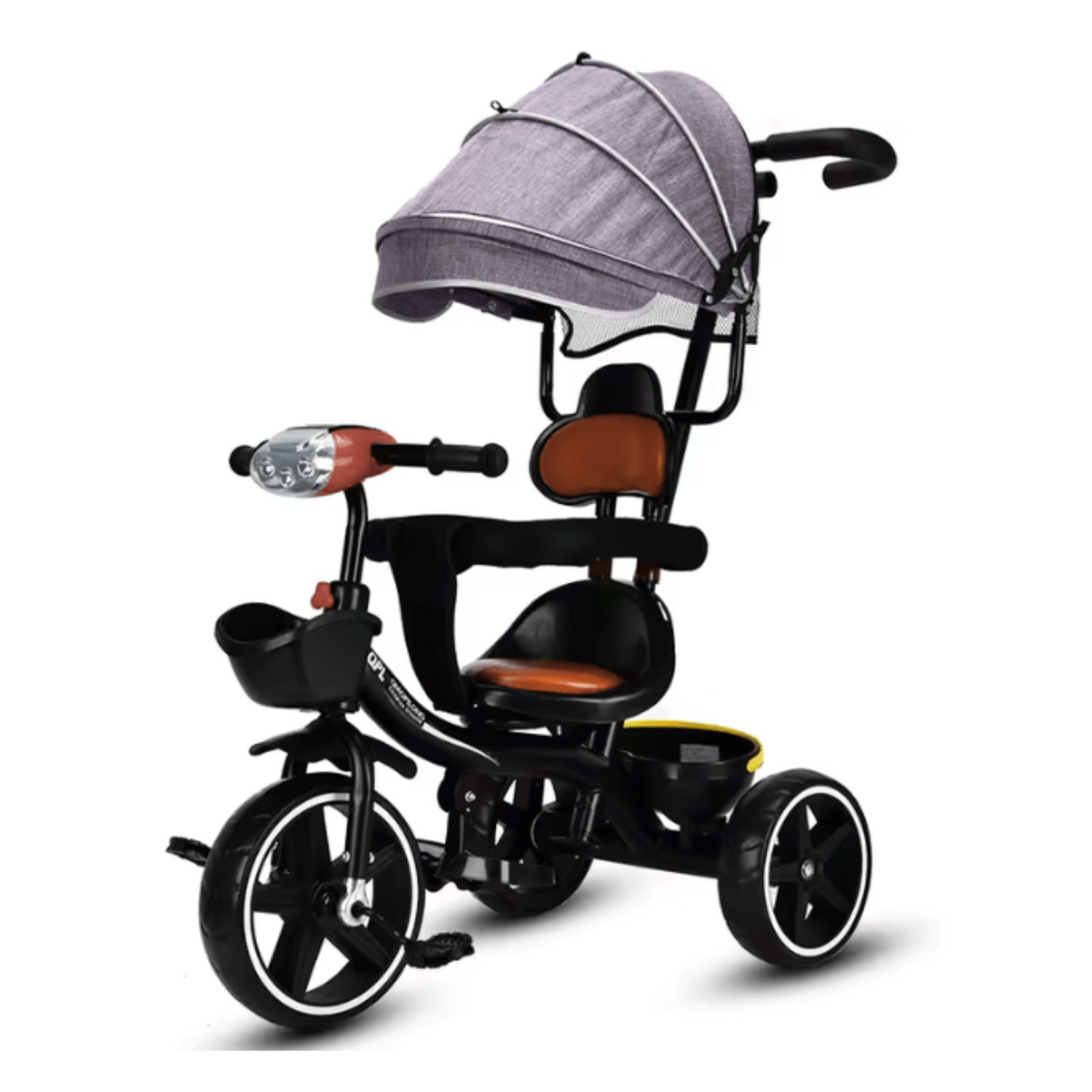 Tricycle à Main Multi-fonctionnel avec Auvent