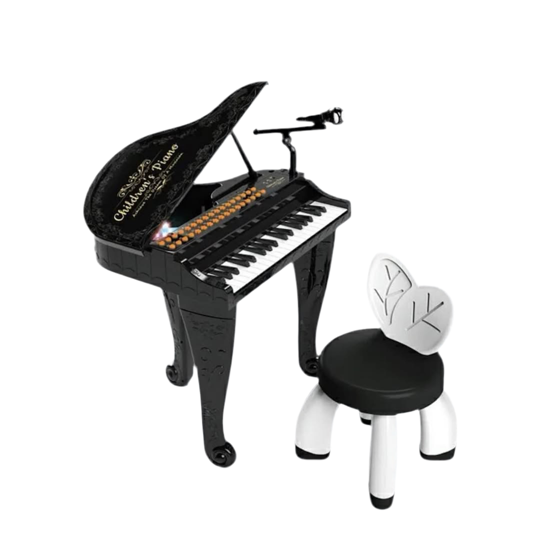 Piano pour Enfants avec Chaise – Noir ou Blanc