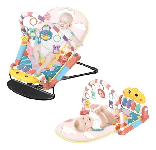Gym d’éveil 2 en 1 didactique pour bébé