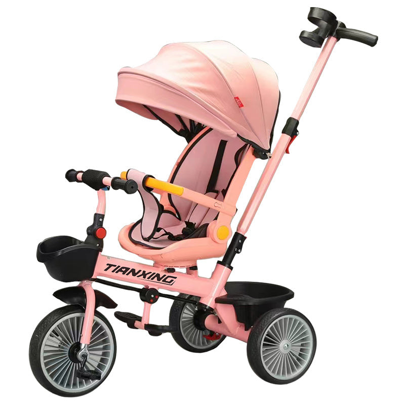 Tricycle évolutif avec canopy – Rose