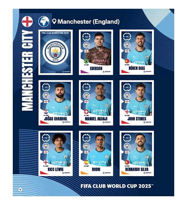 Collection Officielle de Stickers – FIFA Club World Cup 2025™