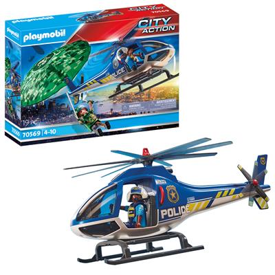 Hélicoptère de Police et Parachutiste – Playmobil